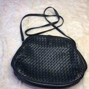 COPY - Vintage Ganson interwoven crossbody Navy blue